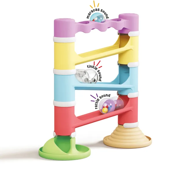 Quercetti: Migoga Tower Eco set de joc cu pistă de bile, 17 piese imaginea 2