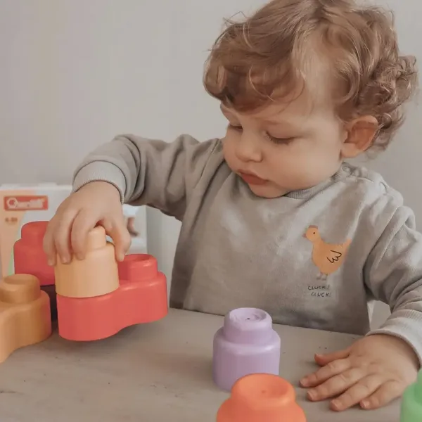 Quercetti: Momy Soft set de 12 blocuri de construcție moi imaginea 3