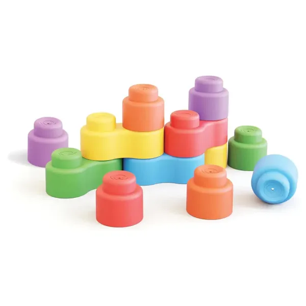 Quercetti: Set de 32 de cuburi de construcție moi Momy Soft imaginea 2