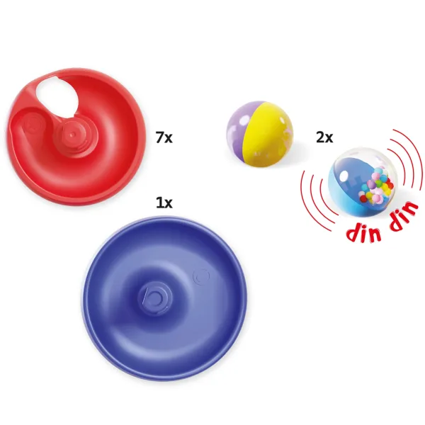 Quercetti: Turn în spirală - set pistă cu bile, 10 piese imaginea 3
