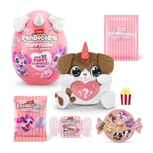 Rainbocorns: Pocket Puppycorn surpriză jucărie de pluș cu cățeluși parfumați în mai multe variante 1buc imaginea 9