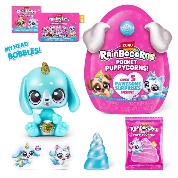 Rainbocorns: Surpriza Pocket Puppycorn câine în mai multe variante 1buc imaginea 4
