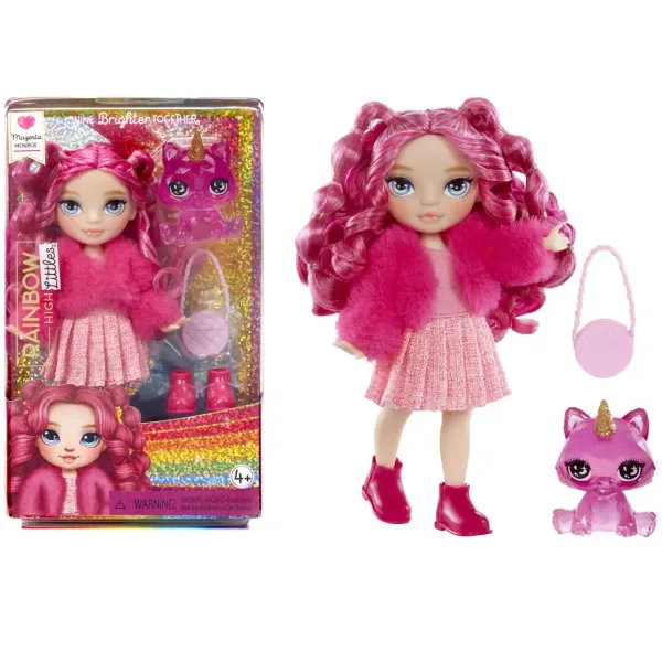 Rainbow High: Păpușă mică Magenta cu accesorii imaginea 2