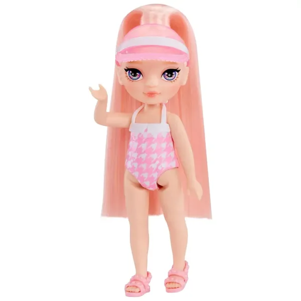 Rainbow High: Set de joacă petrecere la piscină cu păpușa Blush Parker imaginea 3