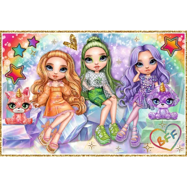 Rainbow High cele mai bune prietene puzzle 2x200 piese - Trefl imaginea 2
