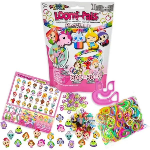 Rainbow Loom: Happy Loomi-Pals - Set pentru realizarea brățărilor din benzi elastice - Zâne imaginea 2