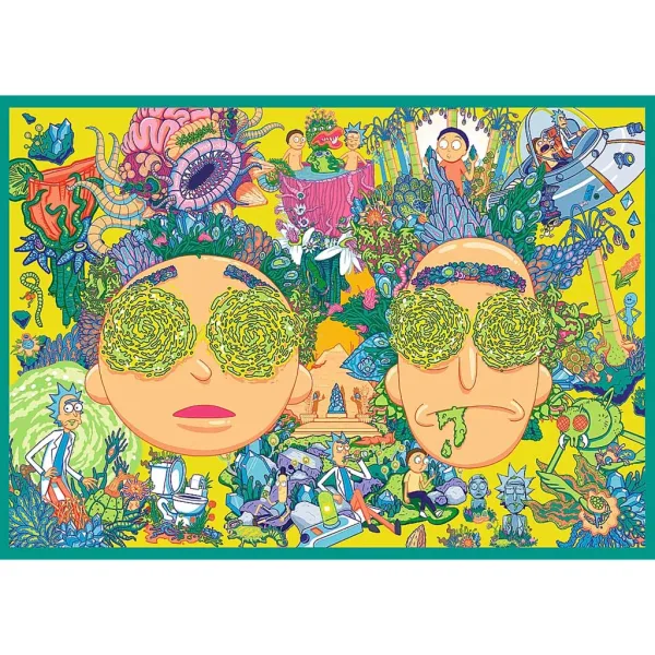 Rick și Morty Aventuri Nebune puzzle 4x250 piese - Trefl imaginea 2
