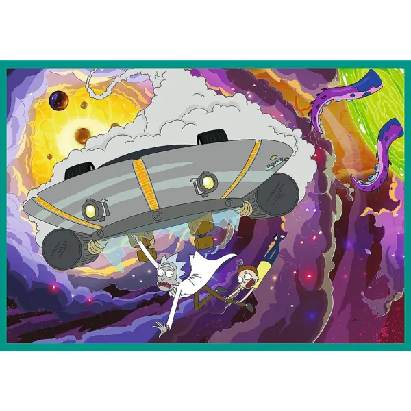 Rick și Morty Aventuri Nebune puzzle 4x250 piese - Trefl imaginea 3
