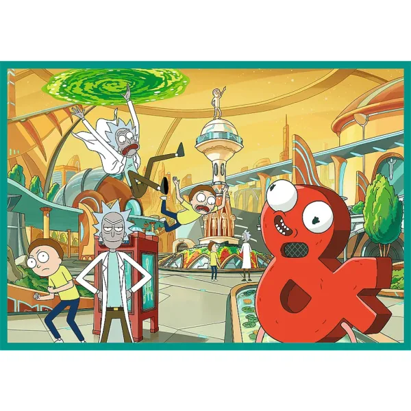 Rick și Morty Aventuri Nebune puzzle 4x250 piese - Trefl imaginea 4