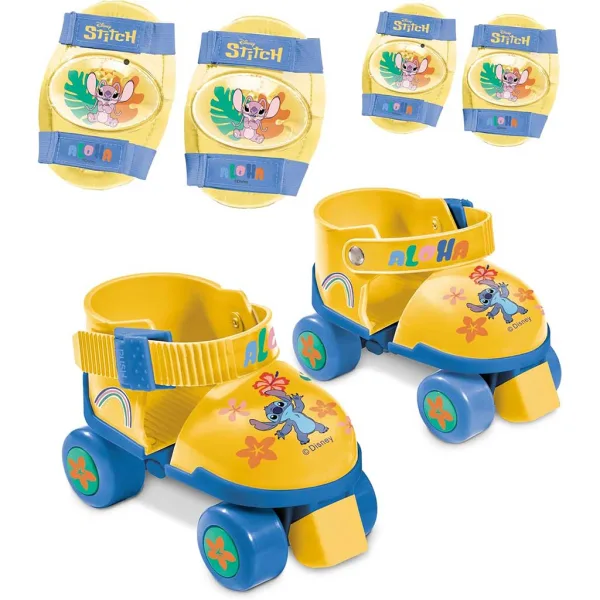 Role Disney Stitch cu echipament de protecție, mărimea 22-29 - Mondo Toys imaginea 2