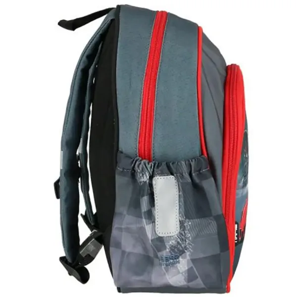 Rucsac școlar rotunjit cu model de mașină de curse roșie Spirit: Speed Monster, dimensiuni 24x13x31cm imaginea 2