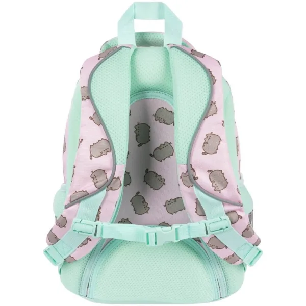 Rucsac școlar roz Pusheen, ghiozdan BPL58 40x29x19cm imaginea 2