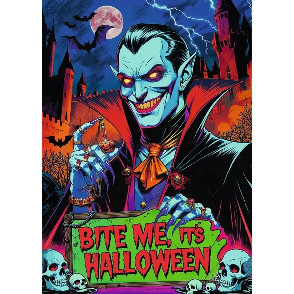 Sala Groazei Vampir Premium Plus puzzle de 1000 de piese - Trefl imaginea 2