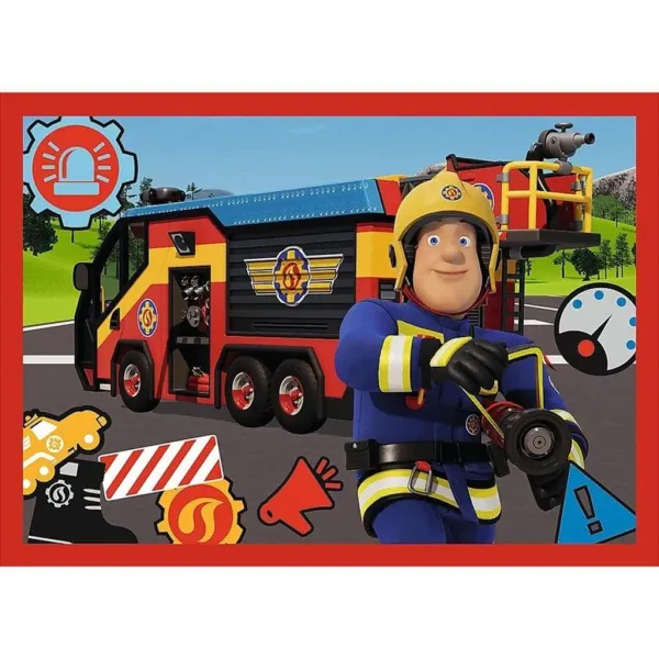 Sam pompierul 4 în 1 puzzle de 12-15-20-24 piese - Trefl imaginea 3