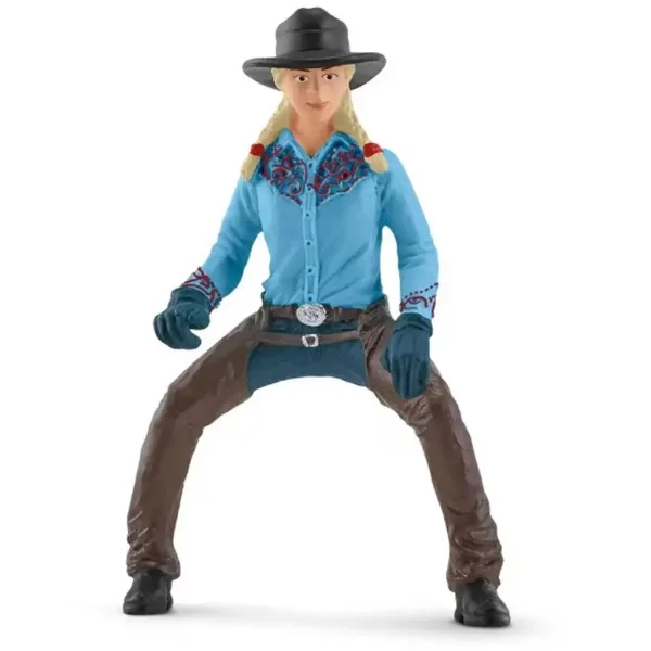 Schleich: Farm World - Set de joacă concurs de laț cu cowgirl (42577) imaginea 4