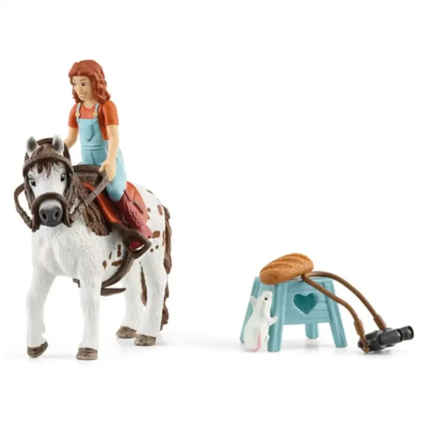 Schleich: Horse Club - Set de joacă Mia și Spotty cu figurină cal (42518) imaginea 2