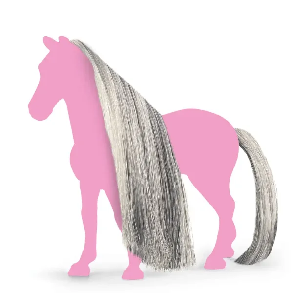 Schleich Horse Club: Sofias Beauties - Set completare cu coamă și coadă gri (42652) imaginea 2