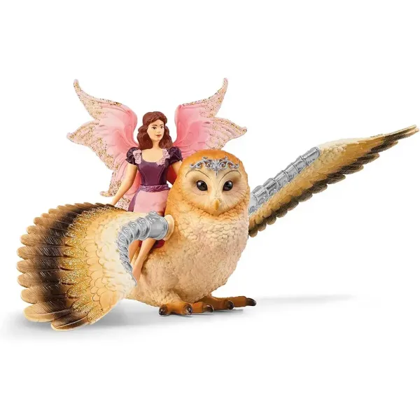 Schleich: Set zână pe spatele bufniței (70789) imaginea 2