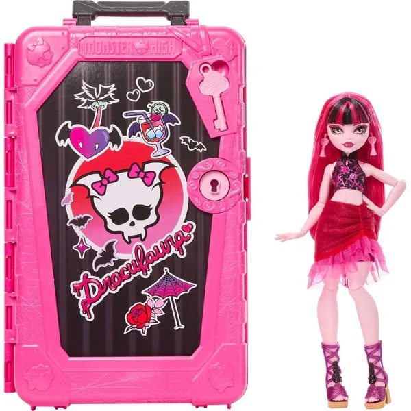 Secretele Monstruos de Buni Prieteni Monster High: Călătorie înfiorătoare Draculaura păpușă - Mattel imaginea 2