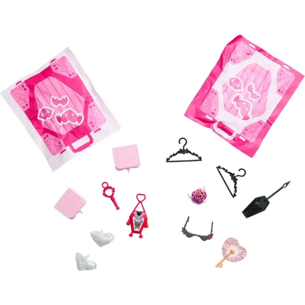 Secretele Monstruos de Buni Prieteni Monster High: Călătorie înfiorătoare Draculaura păpușă - Mattel imaginea 3