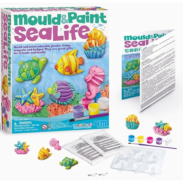 Set 4M pentru turnarea în ipsos a animalelor marine imaginea 2