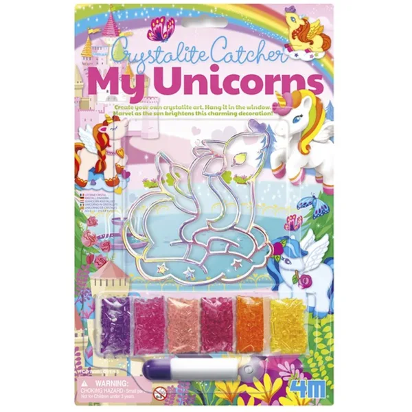 Set creativ pentru realizarea unei imagini cu cristale – unicorn, în mai multe variante, 1 buc. imaginea 3
