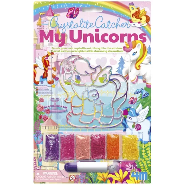 Set creativ pentru realizarea unei imagini cu cristale – unicorn, în mai multe variante, 1 buc. imaginea 5