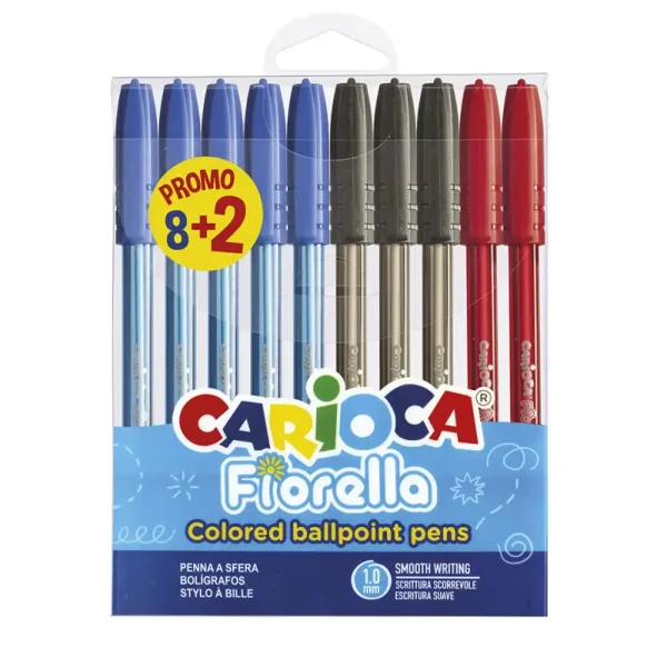 Set de 10 pixuri Fiorella multicolore - Carioca imaginea 1