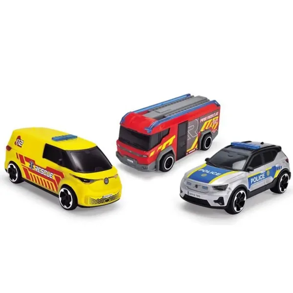 Set de 3 vehicule de urgență - Dickie Toys imaginea 2