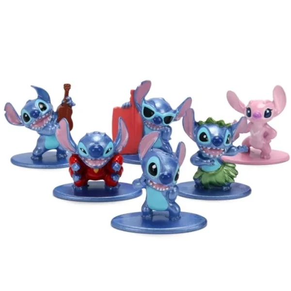 Set de 6 figurine Nano metalice Disney Stitch - Jada Toys imaginea 2