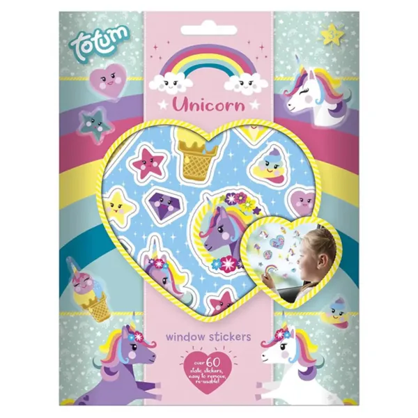 Set de autocolante pentru fereastră: Unicorni - Totum imaginea 1