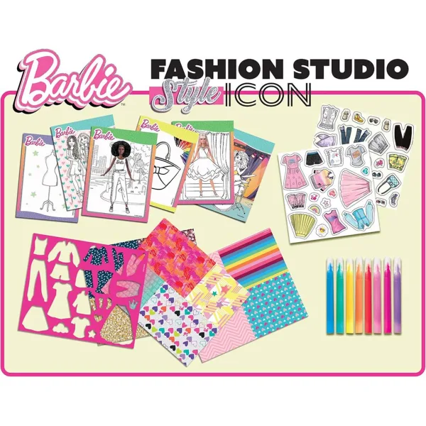 Set de colorat și îmbrăcat Barbie Style Icon - Lisciani imaginea 2