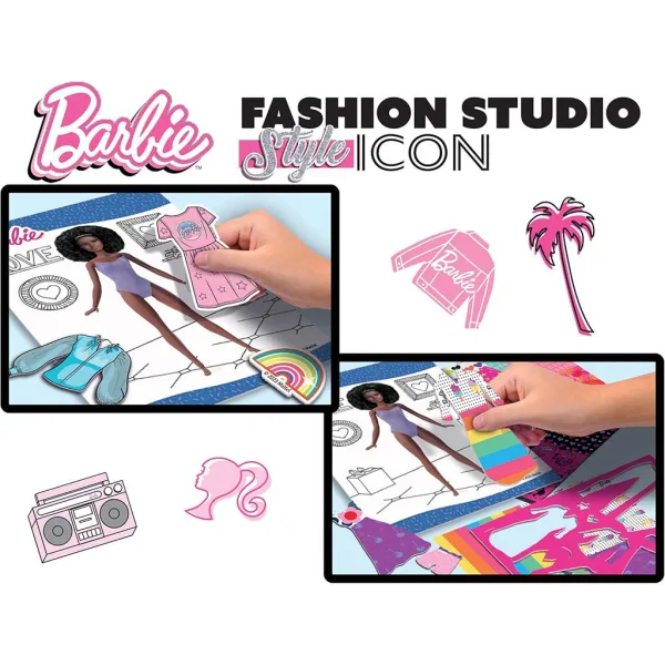 Set de colorat și îmbrăcat Barbie Style Icon - Lisciani imaginea 3