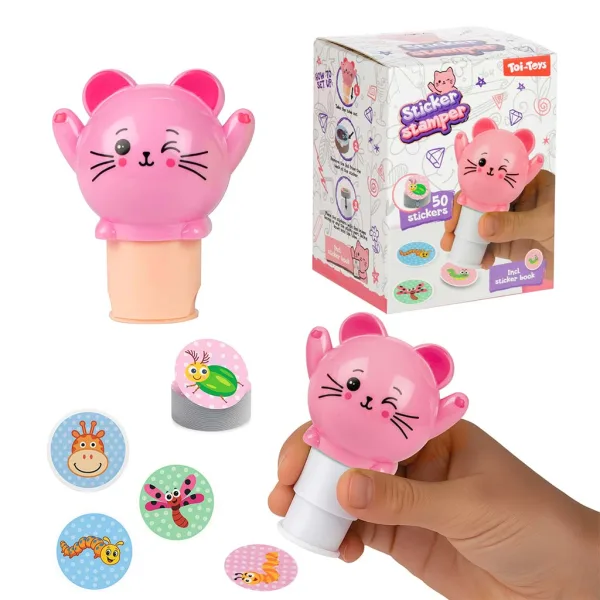 Set de creat autocolante cu animale, diverse, 1 buc. imaginea 2