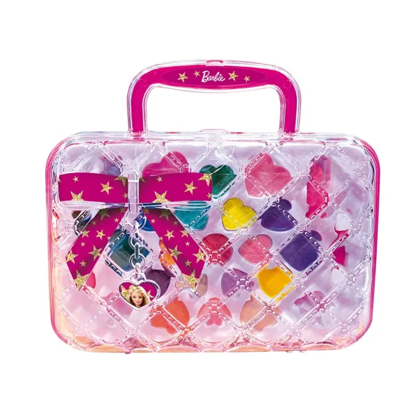 Set de frumusețe cu trusă de machiaj trendy Barbie - Lisciani imaginea 2