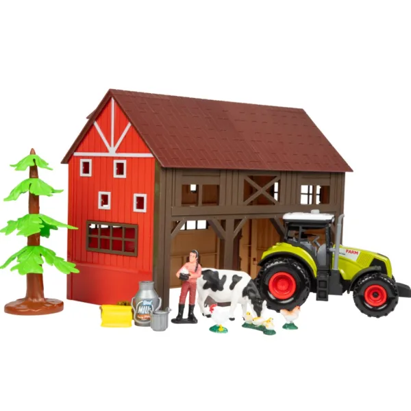 Set de joacă Ackers Ville Farm cu tractor imaginea 2