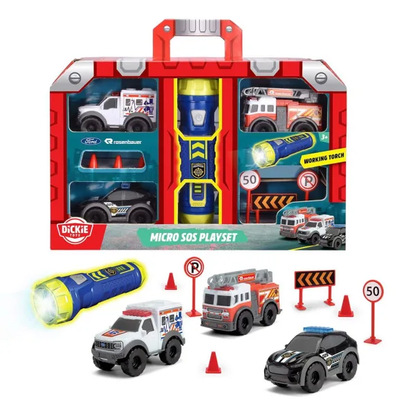 Set de joacă SOS Micro cu lanternă - Dickie Toys imaginea 2