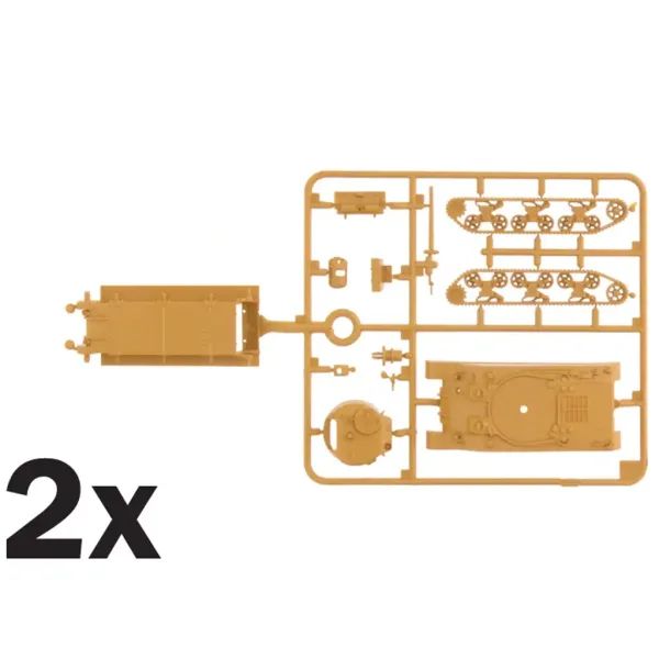 Set de machete Italeri 1/72 M4A2 Sherman III, 2 bucăți imaginea 5