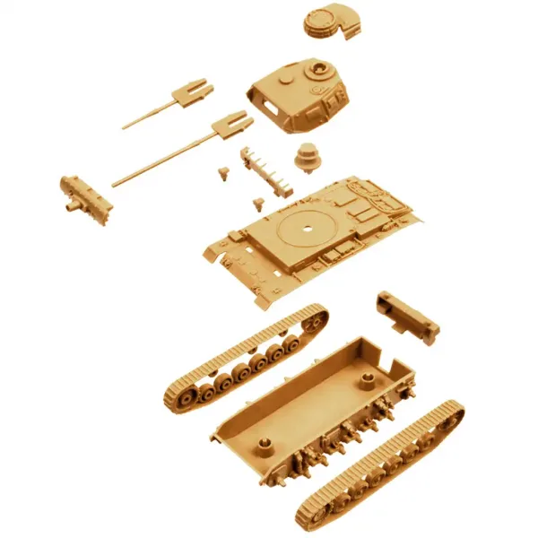 Set de machete Italeri 1/72 Pz.Kpfw. III Ausf. J tanc, 2 bucăți imaginea 3
