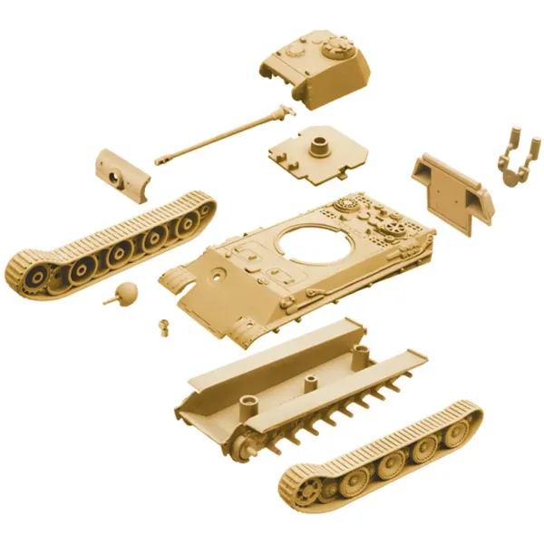 Set de machete Italeri 1/72 Pz. Kpfw. V Panther Ausf. G tanc Panther, set de 2 bucăți imaginea 3