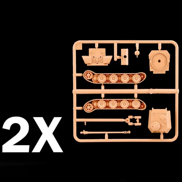 Set de machete Italeri 1/72 Pz. Kpfw. V Panther Ausf. G tanc Panther, set de 2 bucăți imaginea 5