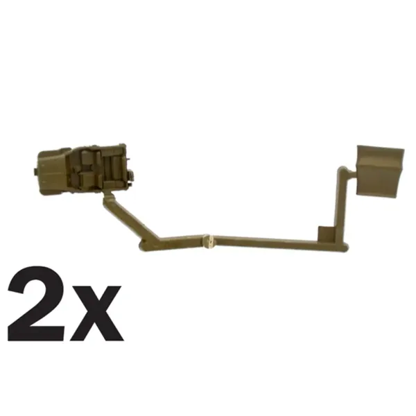 Set de machete Italeri 1/72 Willys Jeep 1/4 ton 4x4 vehicule militare, 2 bucăți imaginea 5