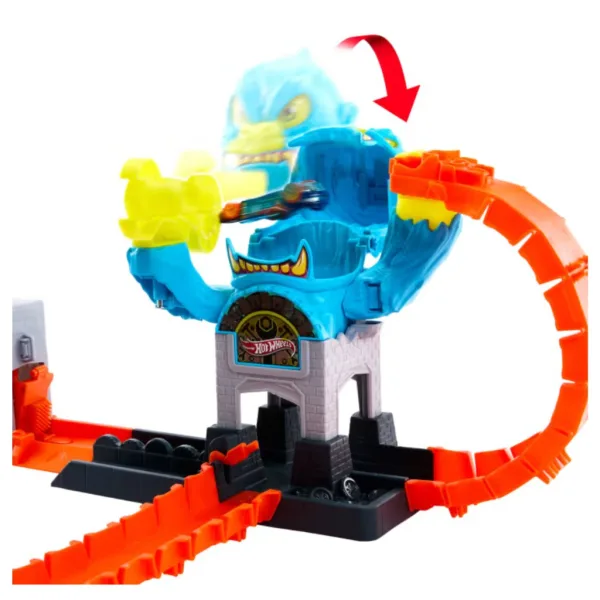 Set de pistă Hot Wheels Gorilla Slam Attack - Mattel imaginea 3