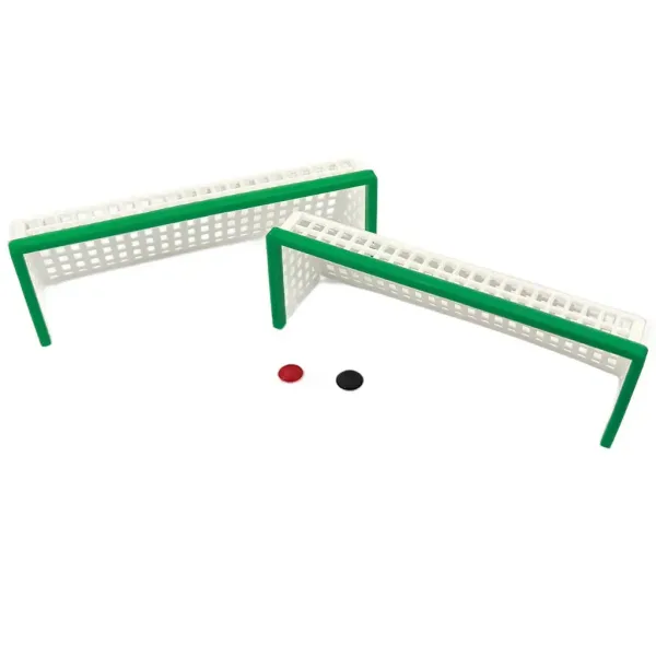 Set de porți pentru fotbal cu nasturi – cu bare colorate (2 bucăți) imaginea 1