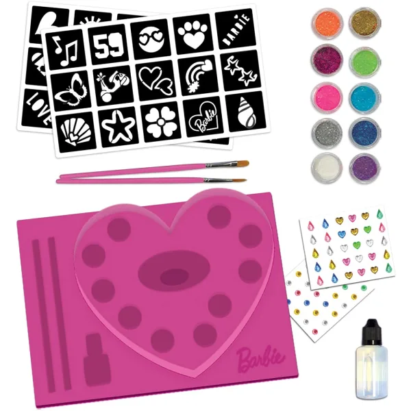 Set de tatuaje cu sclipici Barbie - Lisciani imaginea 2