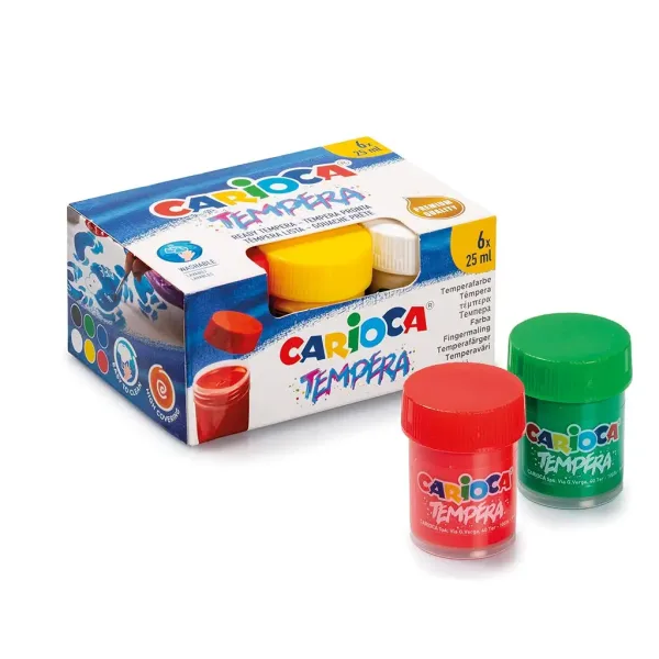 Set de tempera colorată 6x25ml - Carioca imaginea 1