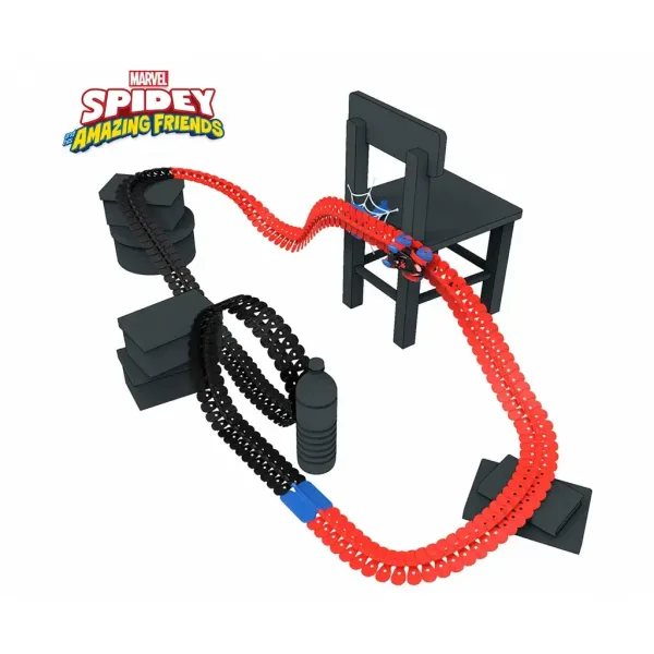 Set de traseu de curse Smoby Spidey FleXtreme Miles Morales - Simba Toys imaginea 2
