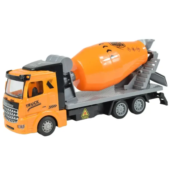 Șofer de camion: Set de 3 camioane de construcții cu roți duble de 19 cm. imaginea 3