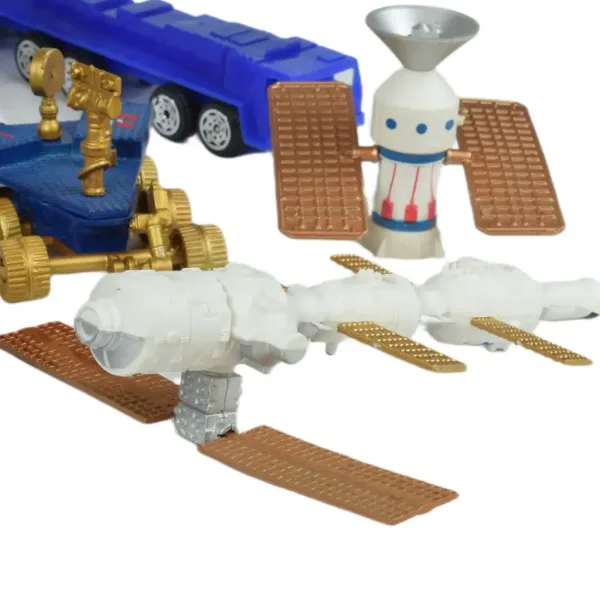 Space Team: Set de jocuri spațiale cu vehicule, satelit și accesorii imaginea 3