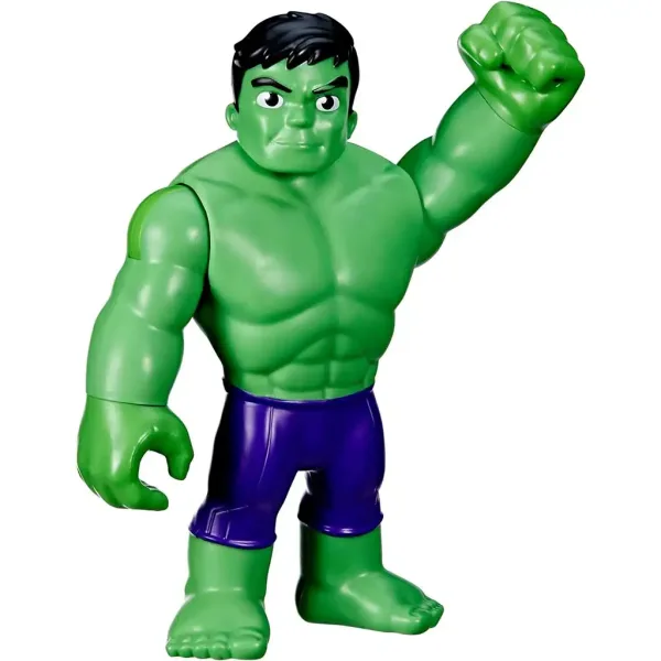 Spider-Man: Póki și prietenii săi minunați figurină Hulk Supersized - Hasbro imaginea 2